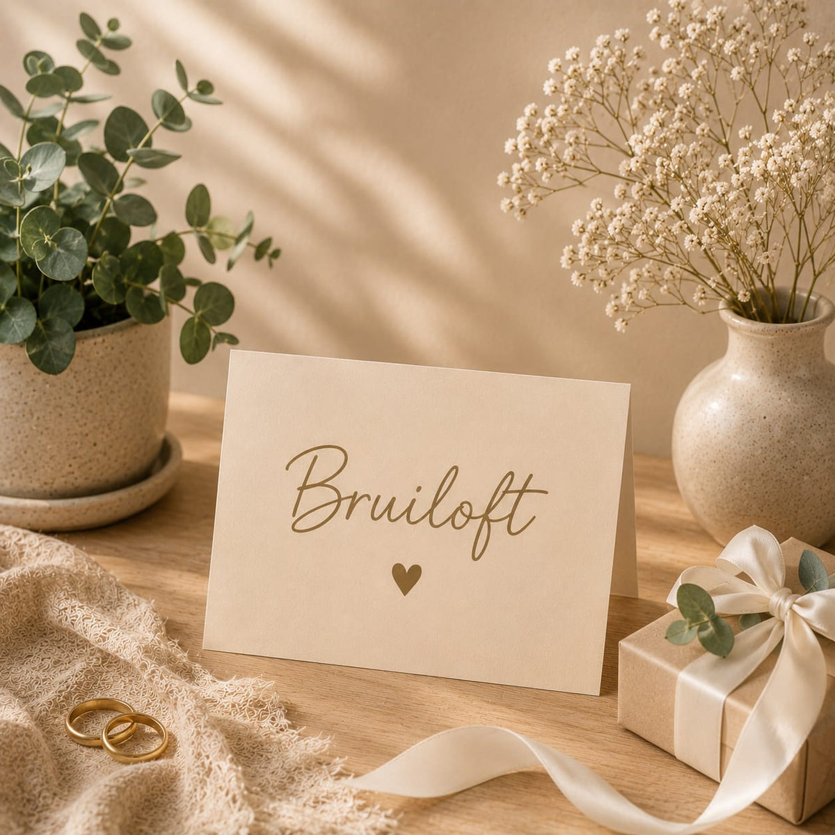 Kamerplant cadeau bij bruiloft — groen huwelijksgeschenk - Flora cadeau